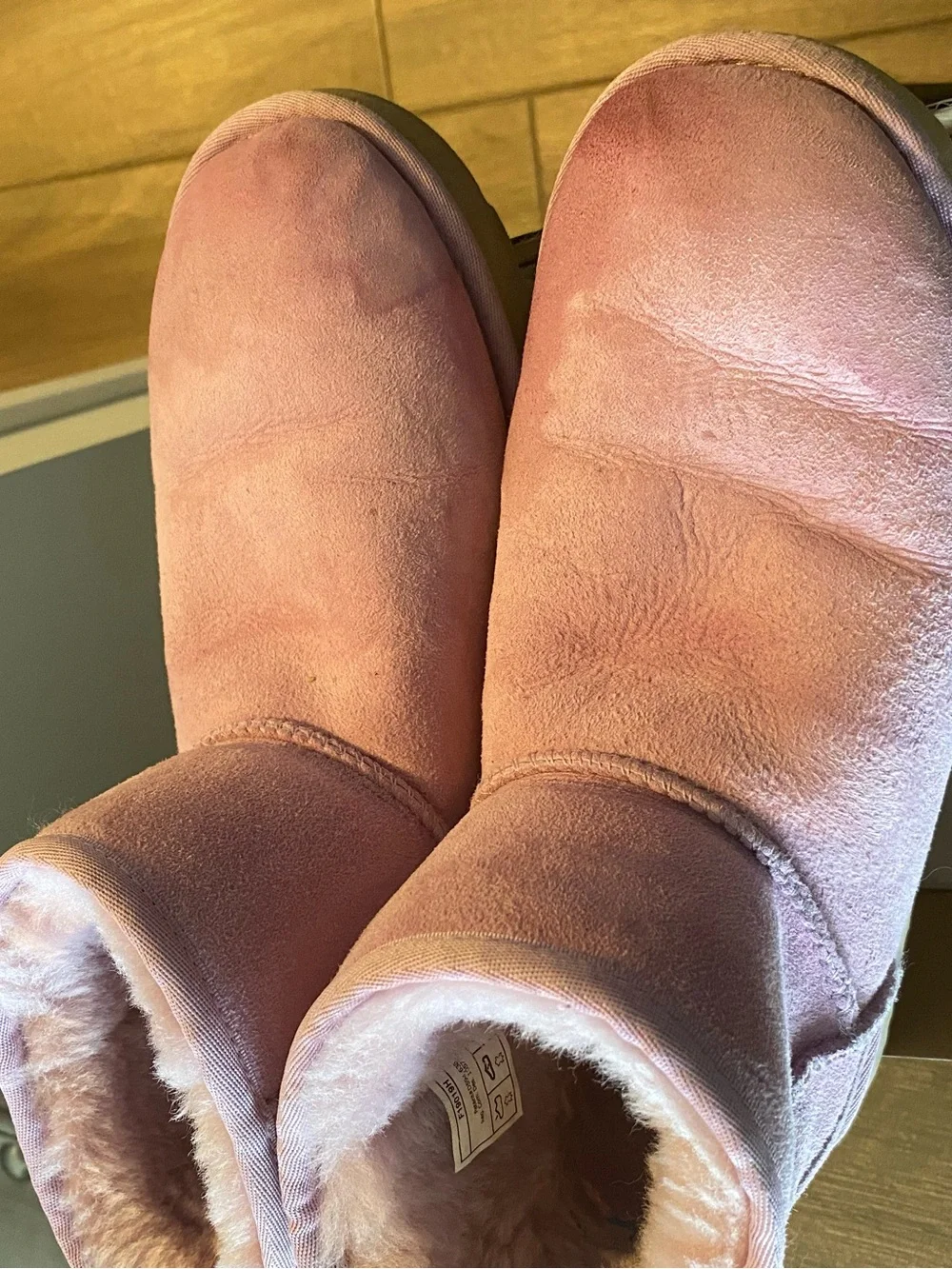 Ugg Women's Pink Plush Lined Winter Boots
